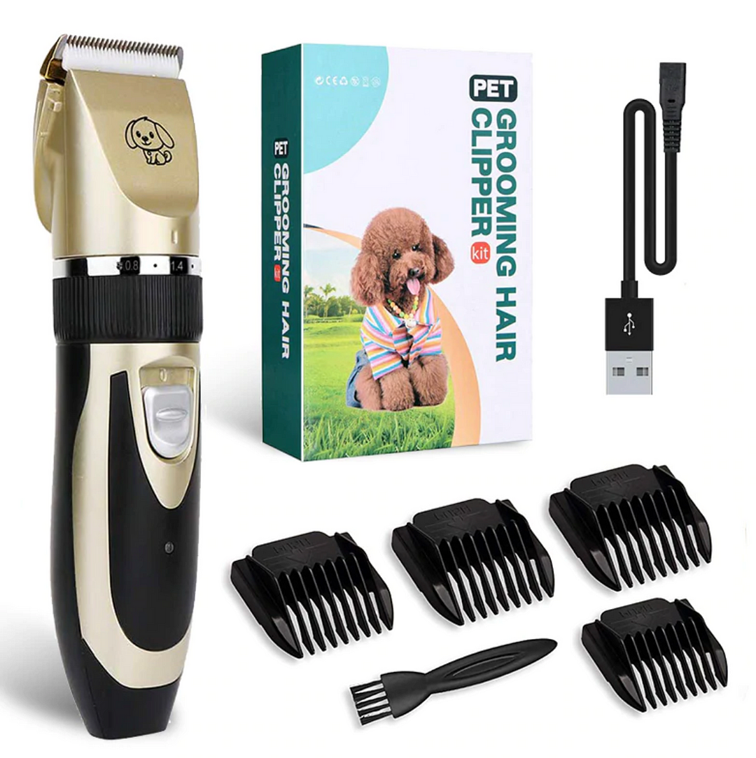 Belro low noise pet grooming clipper accessory with adjustable blades, designed for quiet, gentle pet grooming.