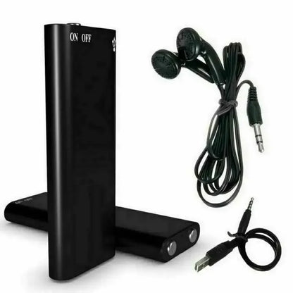 Mini voice-activated recorder by Belro with compact design and built-in microphone for clear audio recording.