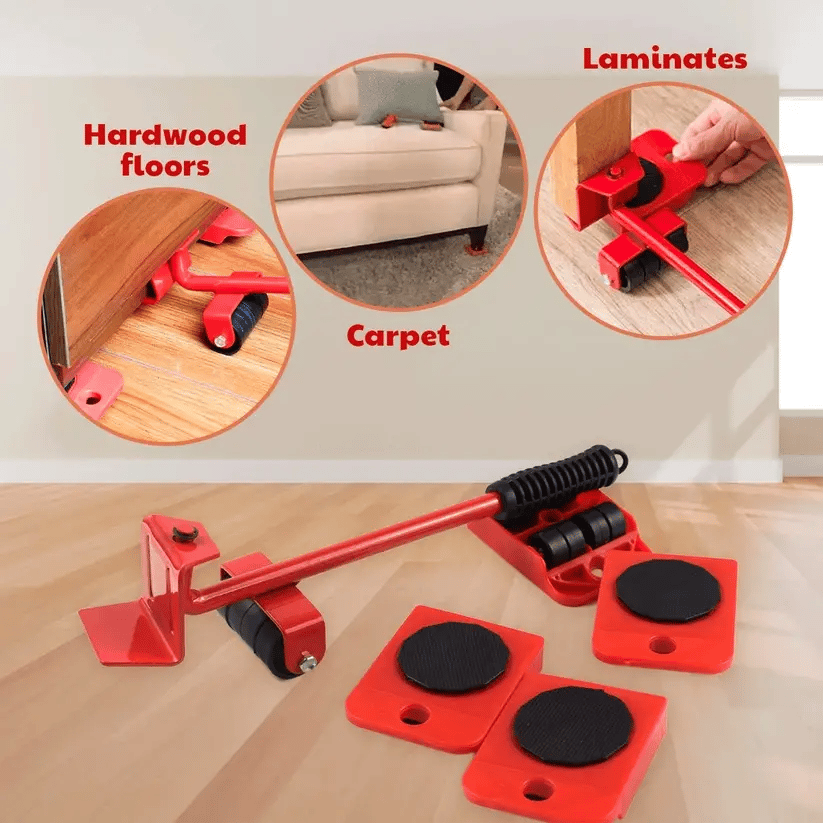 Belro heavy furniture transport wheel bundle with easy-roller casters for effortless moving of heavy furniture and appliances.