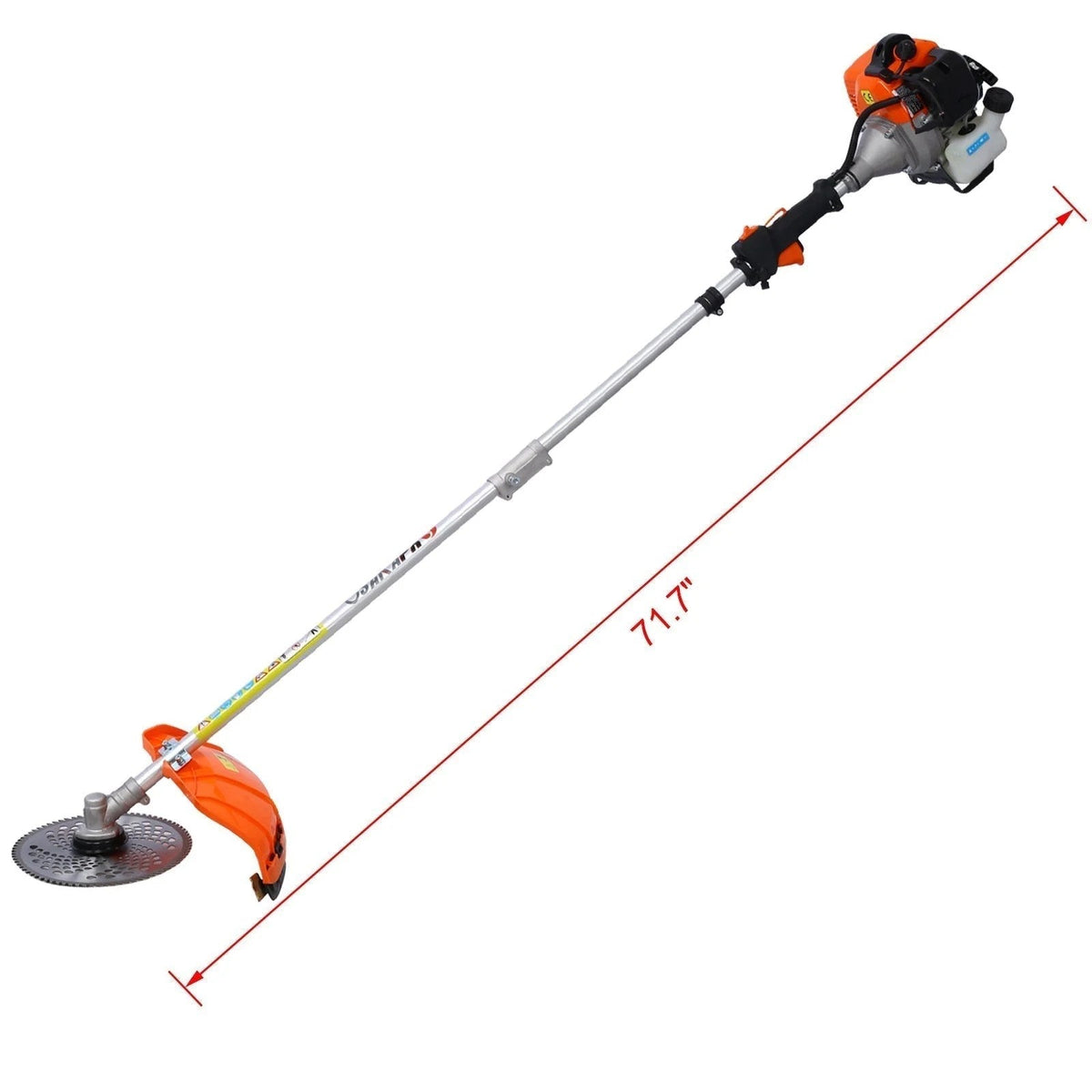 Casavibeo 10-in-1 52CC gas garden tool system with interchangeable attachments for trimming, edging, and clearing.