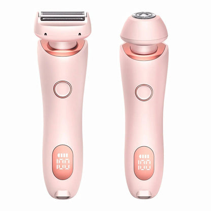 Close-up of a Belro electric shaver for women, showing the sleek design and shaving head suitable for sensitive skin.