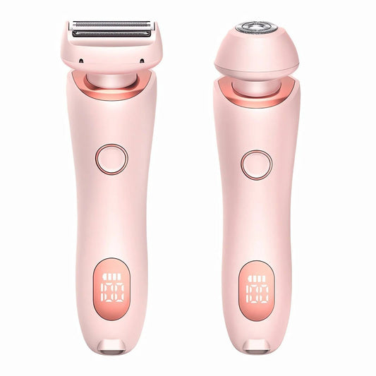 Close-up of a Belro electric shaver for women, showing the sleek design and shaving head suitable for sensitive skin.