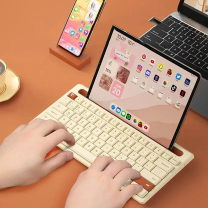 Belro wireless Bluetooth tablet keyboard with compact design and full key layout, ideal for portable computing.