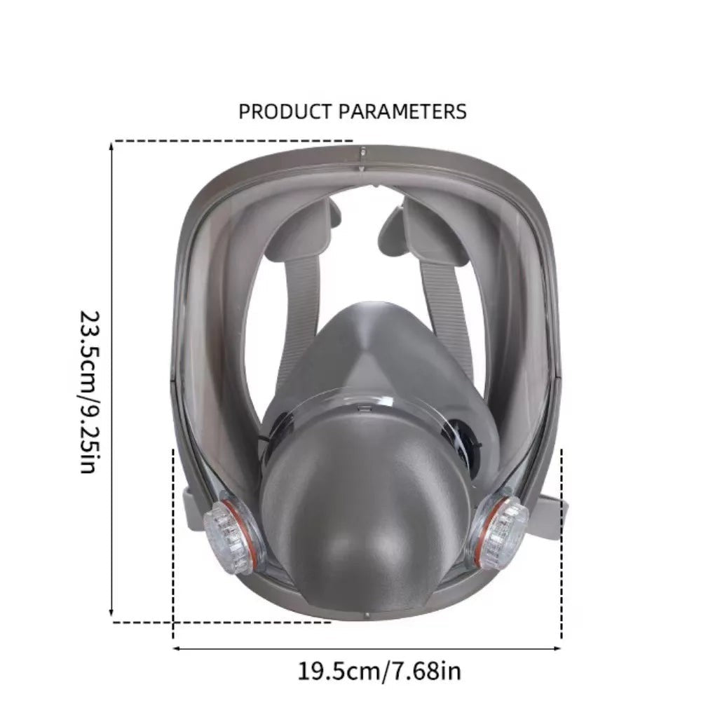 GETDECO electric air fed respirator full face gas mask designed for spray painting and respiratory protection.