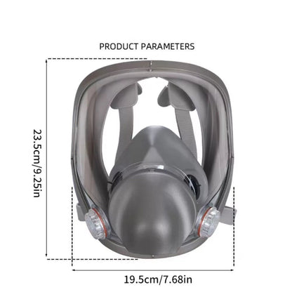 GETDECO electric air fed respirator full face gas mask designed for spray painting and respiratory protection.