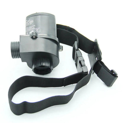 GETDECO electric constant flow air-fed respirator with full face gas mask for spray painting and respiratory protection.