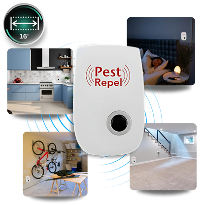 Belro energy-efficient ultrasonic pest repeller for outdoor pest control in home and garden, designed to repel insects effectively.