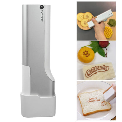 GETDECO EVEBOT Printpen handheld portable food and coffee art inkjet printer for DIY edible designs.