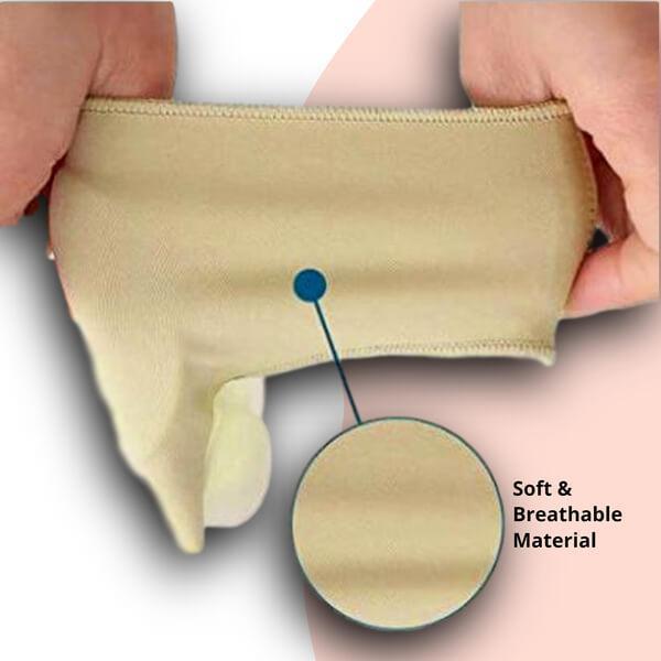 Belro orthopedic toe bunion corrector worn on toes, designed to realign and relieve bunion discomfort.