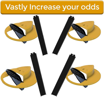 Belro Premium Bucket Lid Mouse Trap set on outdoor surface, designed for pest control in home and garden environments