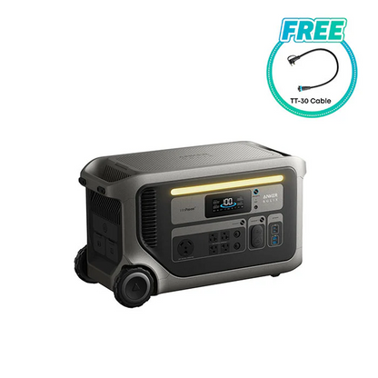 Casavibeo Anker SOLIX F3000 portable power station with multiple ports and digital display for charging devices on the go.