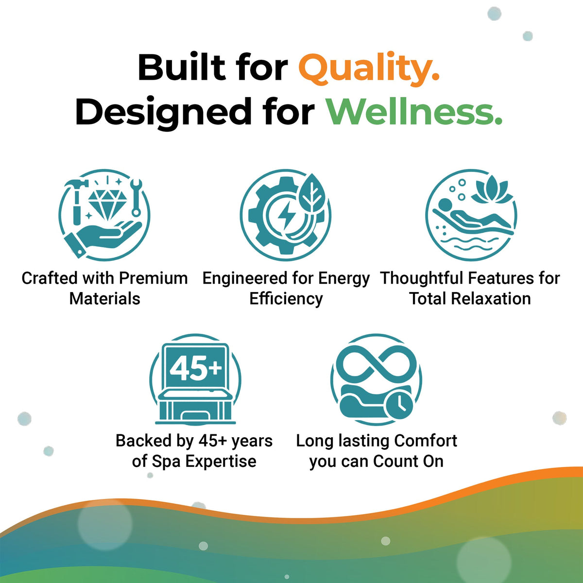 Casavibeo Lifesmart Leganza 6-person spa with 90 jets, lounge seating, and 230V power for relaxing hydrotherapy experiences.
