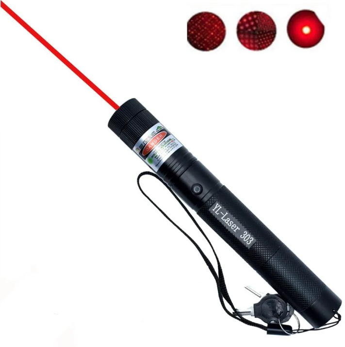 High power Belro laser pointer with green and red beams for presentations and distance visibility in office and stationery use.