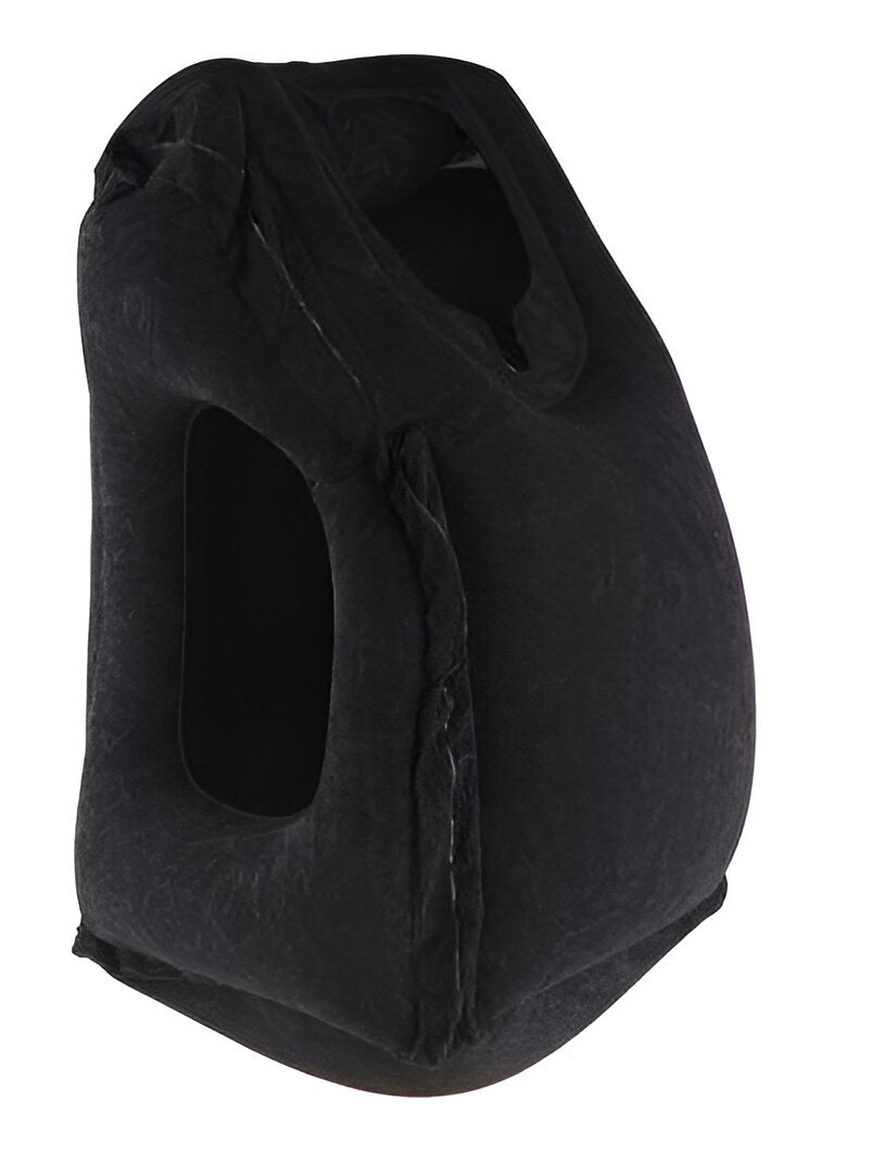 Belro inflatable travel cushion in vibrant color, designed for comfortable support during travel or relaxation.