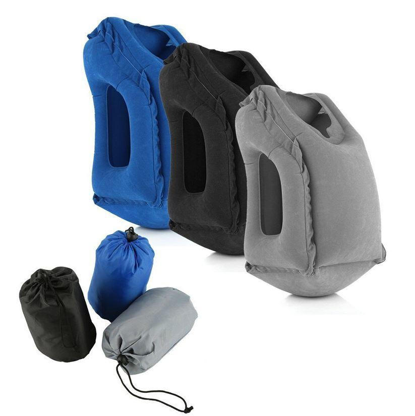 Belro inflatable travel cushion in a compact, portable size, ideal for comfortable support during journeys.