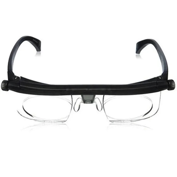 Belro adjustable focus glasses for near and far sight, designed for clear vision with versatile lens adjustment.