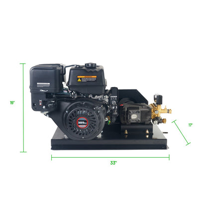 Casavibeo Canpump belt-drive pressure washer with 13 HP Loncin engine, 3600 PSI, 5 GPM, and durable build for heavy-duty cleaning.