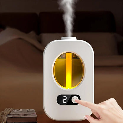 Belro automatic aroma diffuser in sleek design, releasing fragrant mist for a calming health and beauty ambiance.