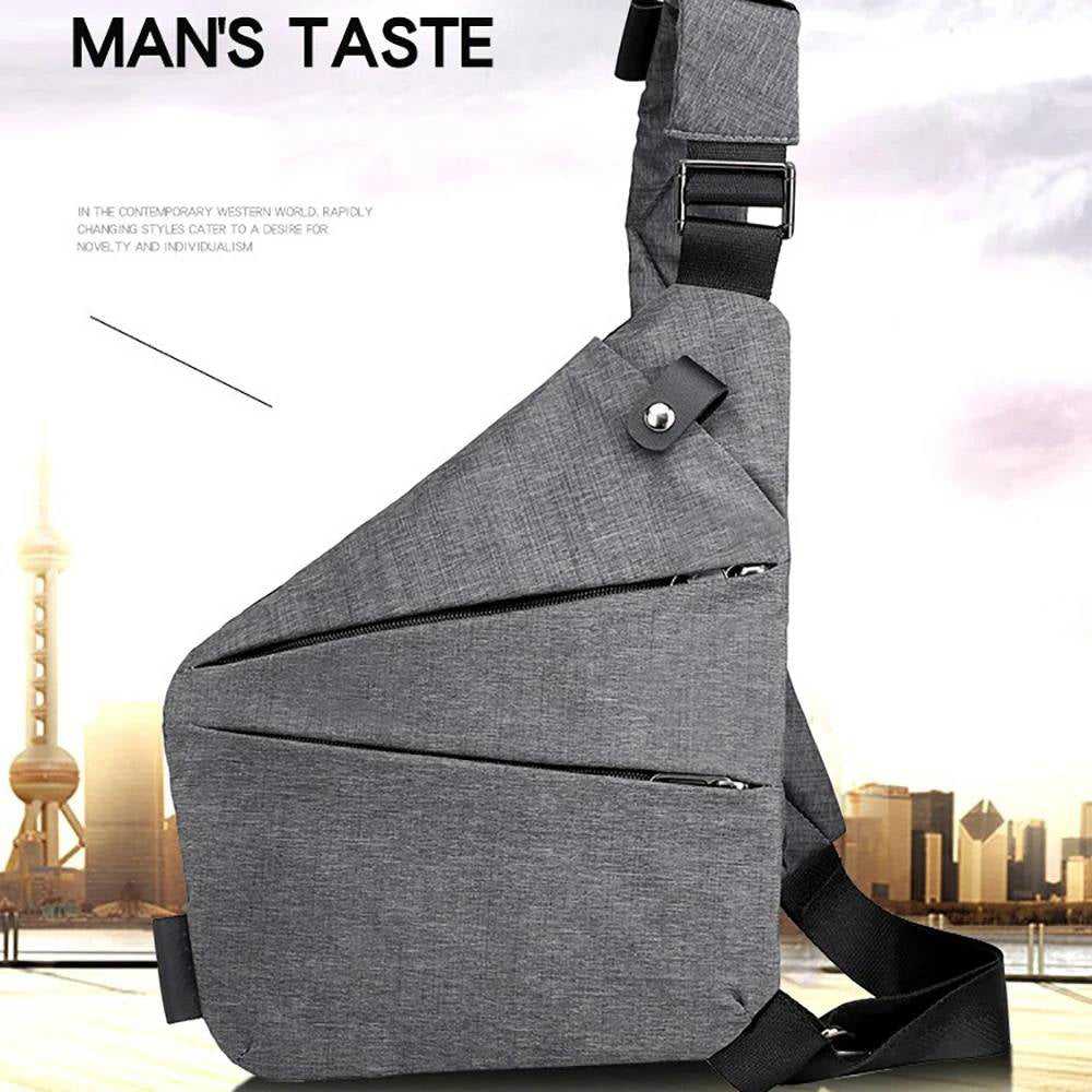 Belro anti-theft crossbody travel bag with secure zipper and adjustable strap, designed for safe, stylish travel accessories.