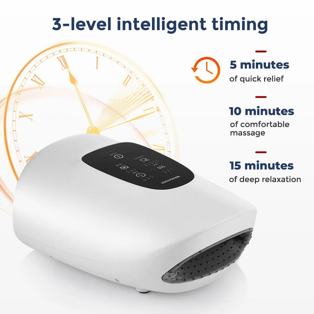 Belro hand massager in black, electronic personal care appliance with adjustable settings and ergonomic design.