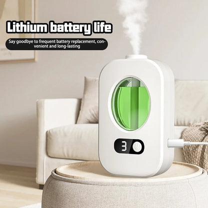 Belro automatic aroma diffuser from the health and beauty fragrance collection, shown with mist and modern design.