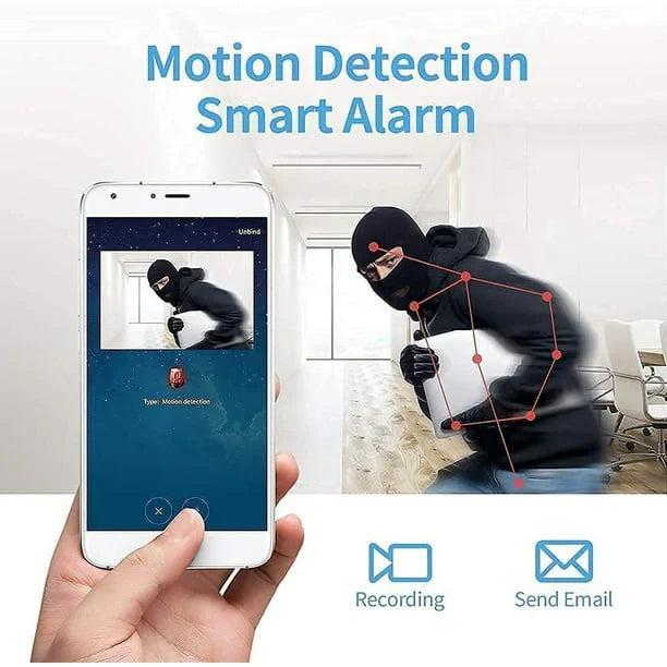Belro mini wireless magnetic camera with audio and video live feed, compact electronic device with camera lens and magnetic mount.