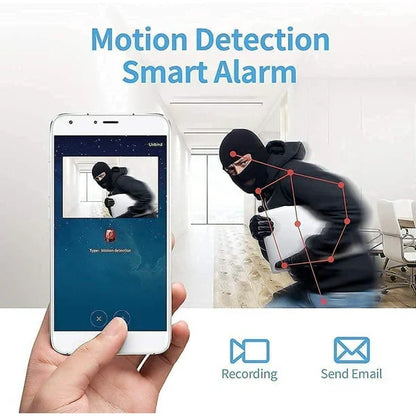 Belro mini wireless magnetic camera with audio and video live feed, compact electronic device with camera lens and magnetic mount.