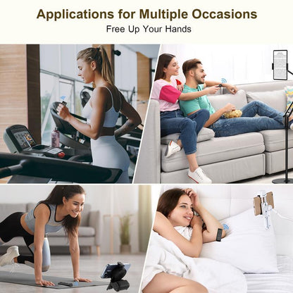 Mivoza smartphone grip with Bluetooth remote shutter, adjustable 180° mount for steady selfies and photography accessories.