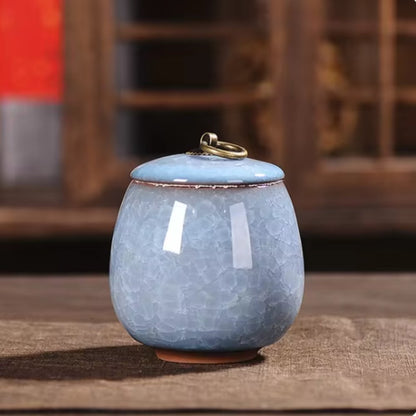 Handcrafted ceramic pet urn for dogs and cats by BowLift, featuring a memorial keepsake design with a smooth, artistic finish.