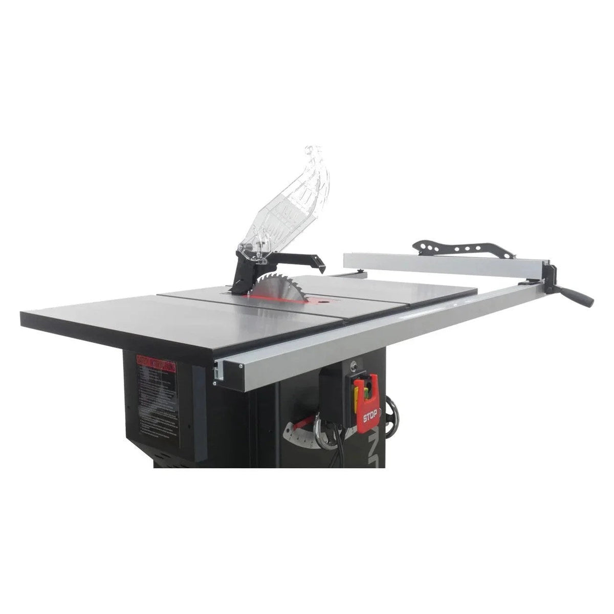 Casavibeo Laguna Fusion F2 table saw with adjustable blade and sturdy metal stand, ideal for woodworking projects.
