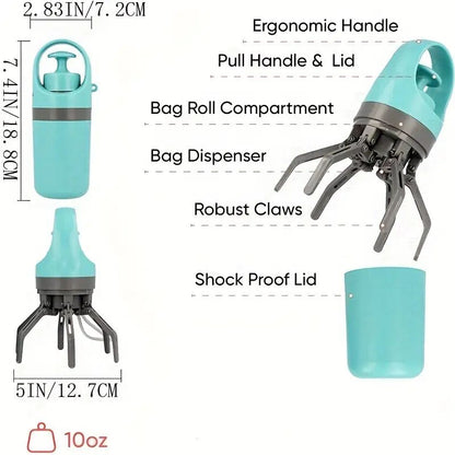 Belro portable pooper scooper tool for easy pet waste cleanup, compact and lightweight for convenient use.