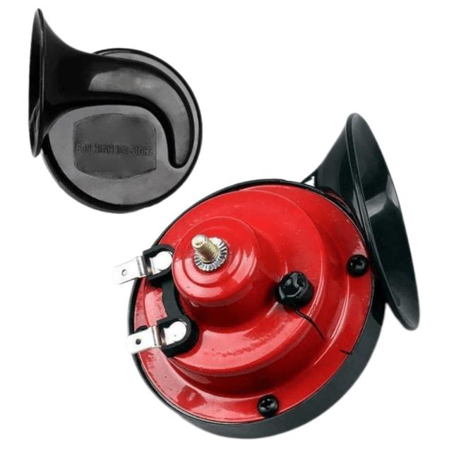 Belro powerful 300 decibel electronic horn with speaker and control switch, designed for loud sound alerts.