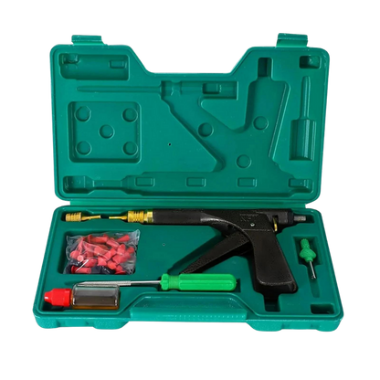 Belro universal tire puncture repair kit with tools and patches for quick home and garden vehicle tire repairs.
