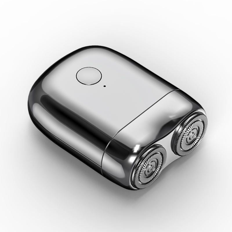 Belro Mini Magnetic Men's Electric Shaver with compact design and metallic finish, ideal for personal grooming on the go.
