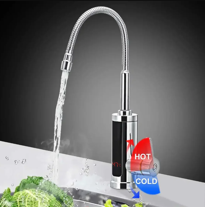 Belro outdoor kitchen hot water tap with 3000W power, featuring a sleek design for efficient outdoor water heating.