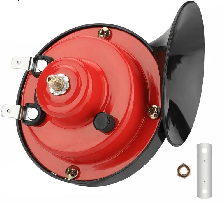 Belro powerful 300 decibel horn, electronic audio device with large speaker and control buttons, designed for loud sound alerts.