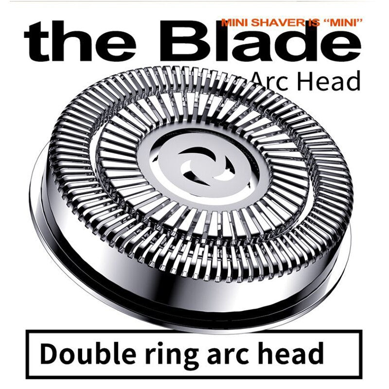 Mini magnetic men's electric shaver by Belro with compact design and stainless steel blades for close grooming.