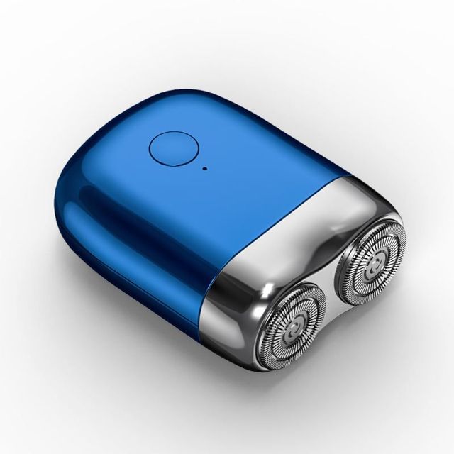 Mini Magnetic Men's Electric Shaver by Belro, showing close-up of the compact shaver with magnetic features and sleek design.