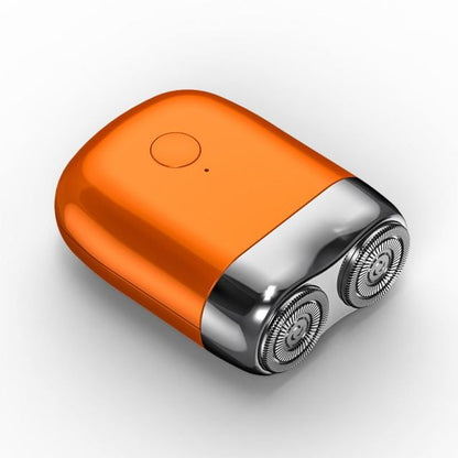 Mini magnetic men's electric shaver by Belro, compact personal care appliance with stainless steel blades and ergonomic design.