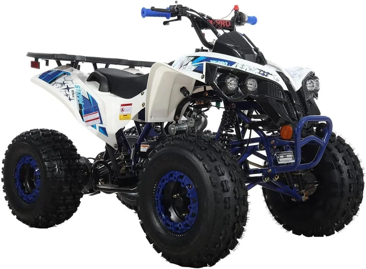 Casavibeo X-Pro 125cc all terrain vehicle ATV with front bumpers, showcasing rugged design and safety features