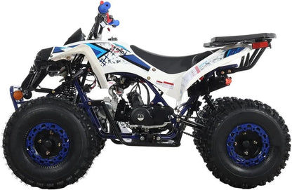 Casavibeo X-Pro 125cc all terrain vehicle with front bumpers, rugged ATV designed for outdoor off-road adventures.
