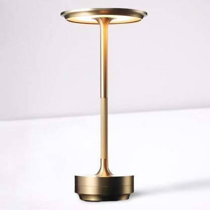 Gold Belro portable cordless desk lamp with adjustable light intensity, ideal for modern electronic lighting solutions.