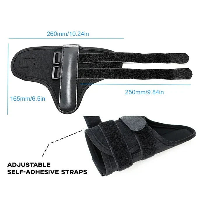 Belro golf wrist brace band trainer for swing alignment, shown on a golfer's wrist for improved golf swing correction.