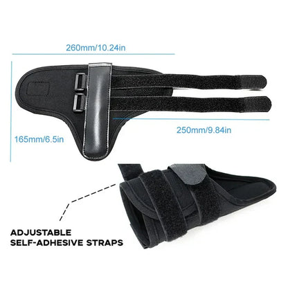 Belro golf wrist brace band trainer for swing alignment, shown on a golfer's wrist for improved golf swing correction.