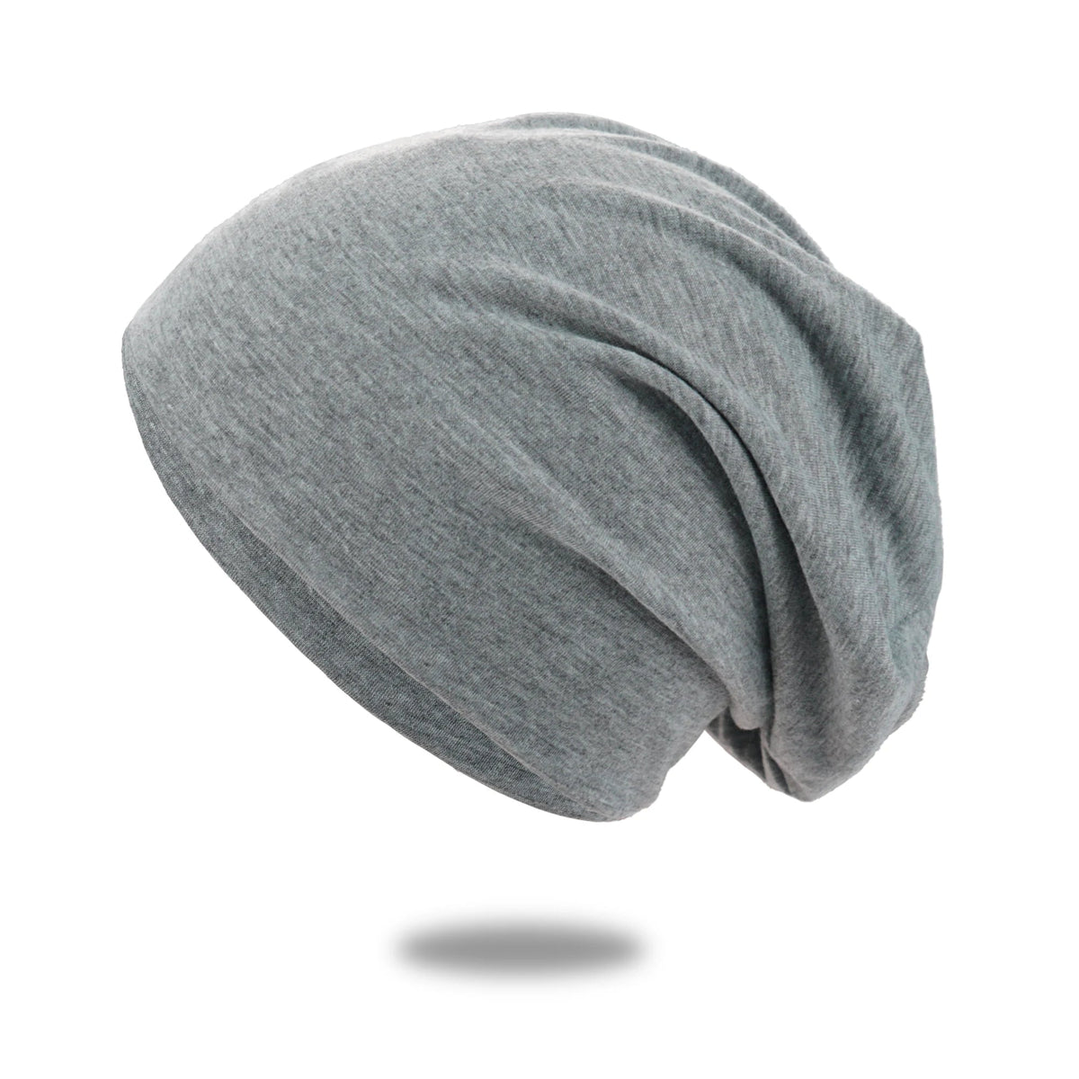 Gray Cozy Slouch Hat Beanie Cap by Belro, soft knit winter hat with a relaxed, slouchy fit, perfect for cold weather.