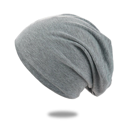 Gray Cozy Slouch Hat Beanie Cap by Belro, soft knit winter hat with a relaxed, slouchy fit, perfect for cold weather.