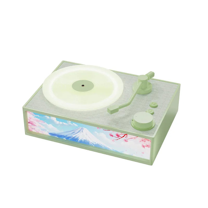 Belro aromatherapy Bluetooth speaker with night light, green color, designed for health and beauty relaxation.
