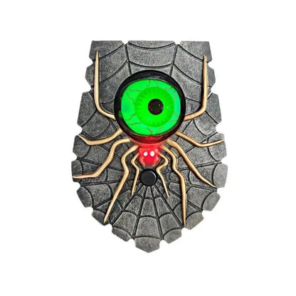 Belro Creepy Spider Eyeball Halloween doorbell with green eyeball design, outdoor smart home electronic doorbell ornament.