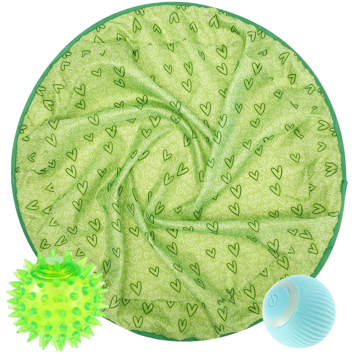 Belro interactive cat hunting toy with a smart green ball, designed to entertain cats and stimulate their hunting instincts.