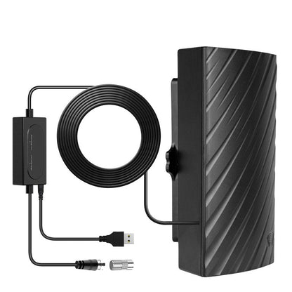 Belro HDTV 4K digital antenna mounted on a wall, designed for clear digital TV reception in electronics.